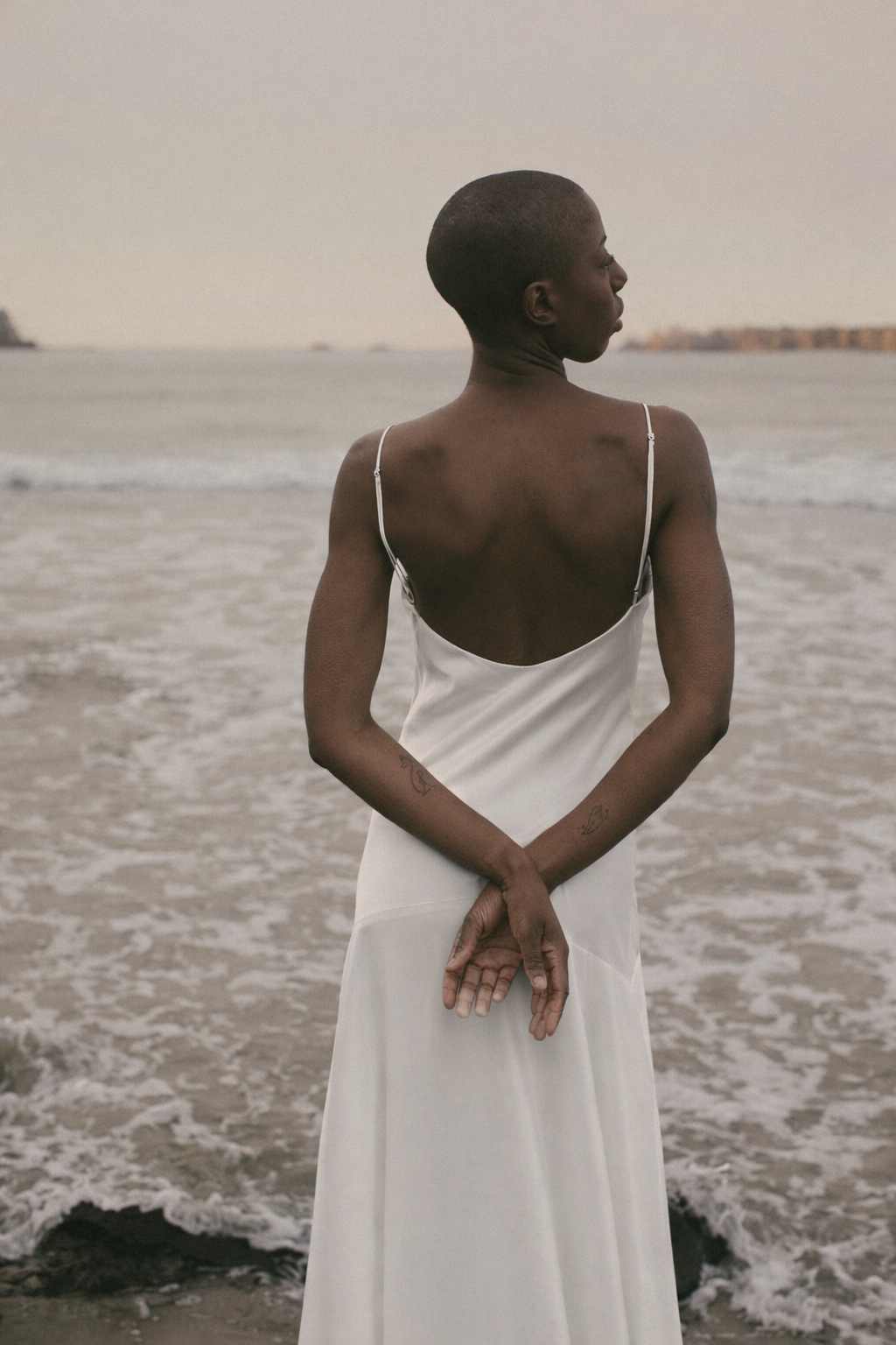 Delphine Bias Cut Silk Gown