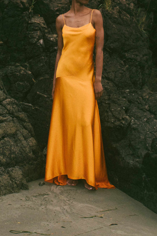 Delphine Bias Cut Silk Gown