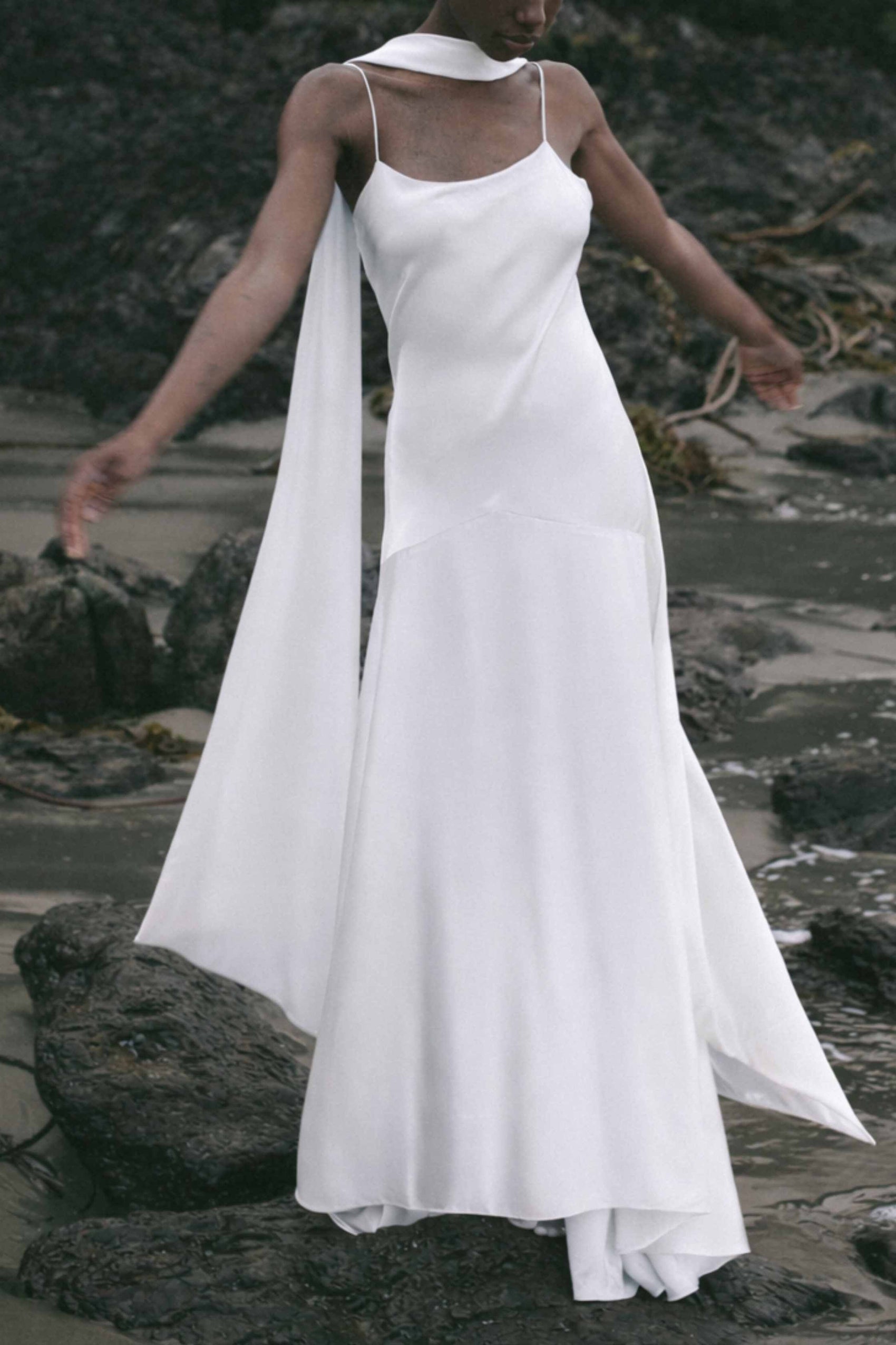 Delphine Bias Cut Silk Gown