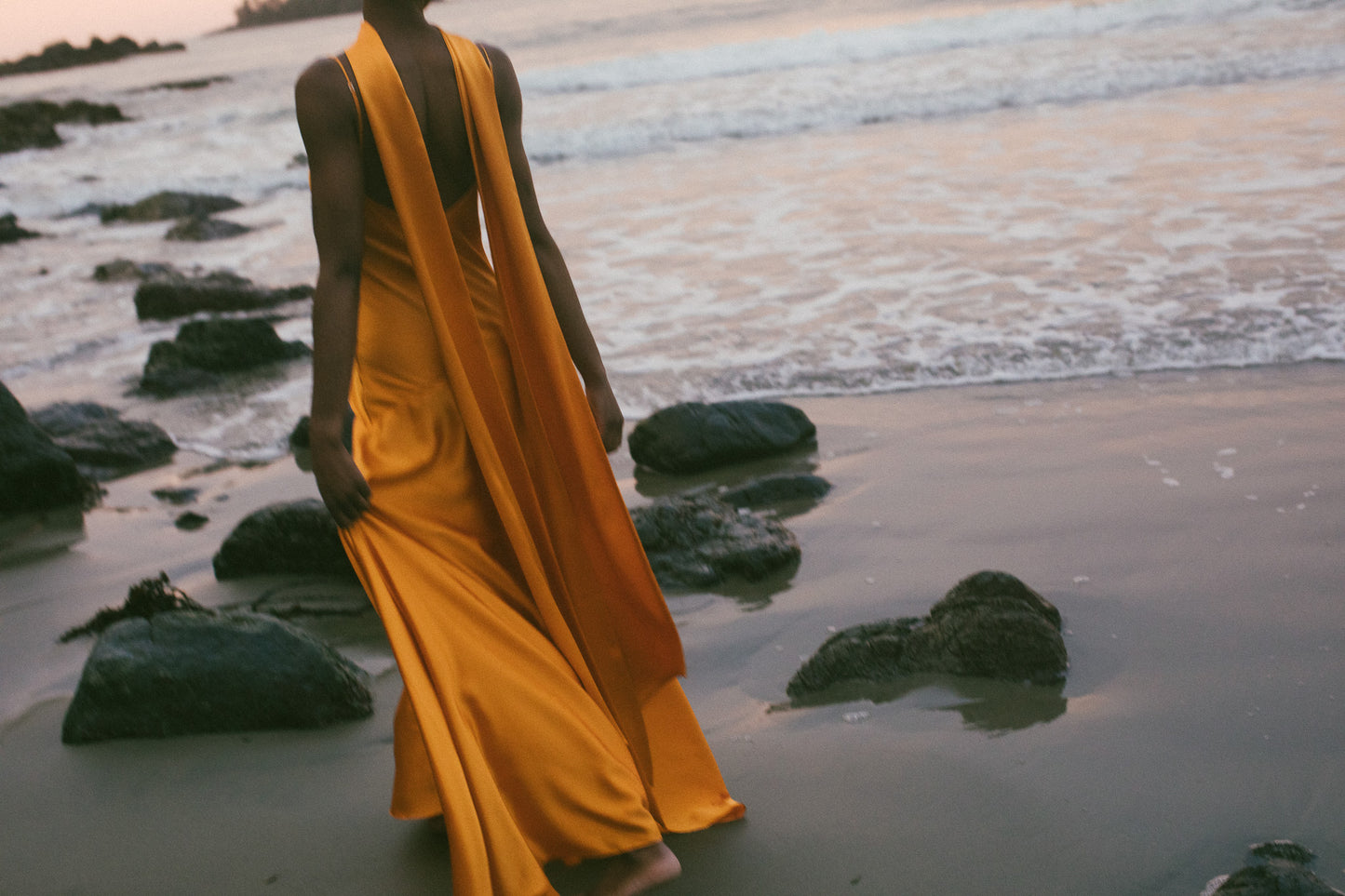 Delphine Bias Cut Silk Gown