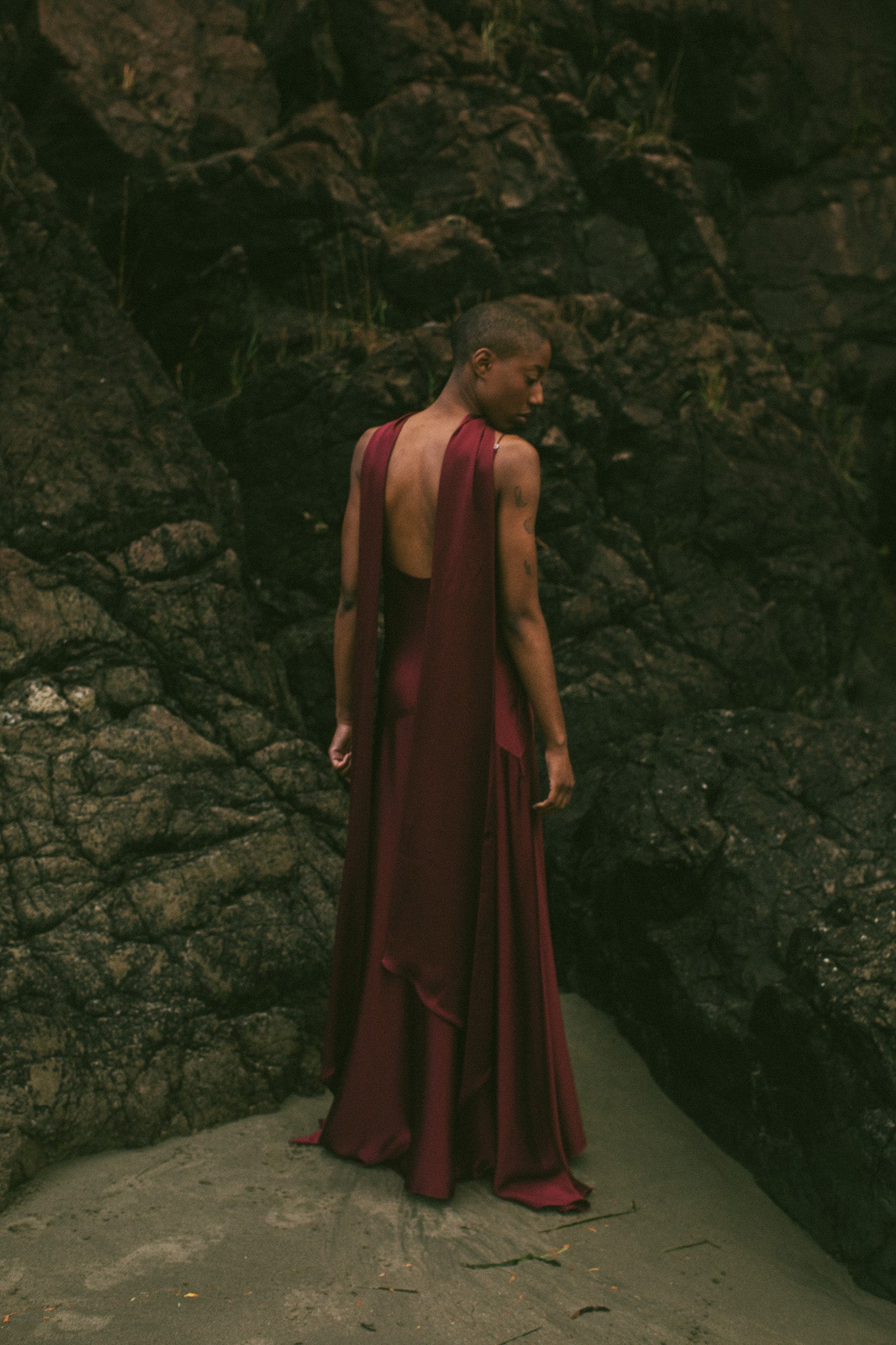 Delphine Bias Cut Silk Gown