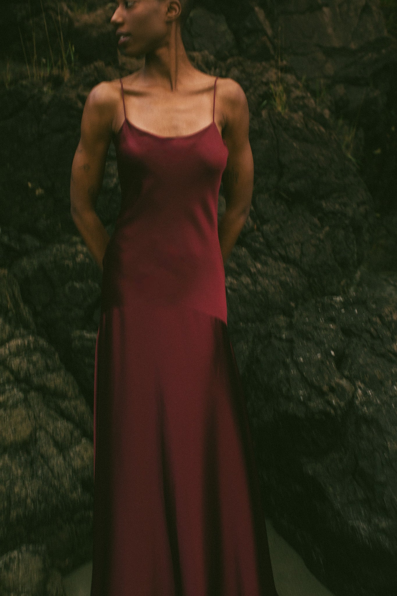 Delphine Bias Cut Silk Gown