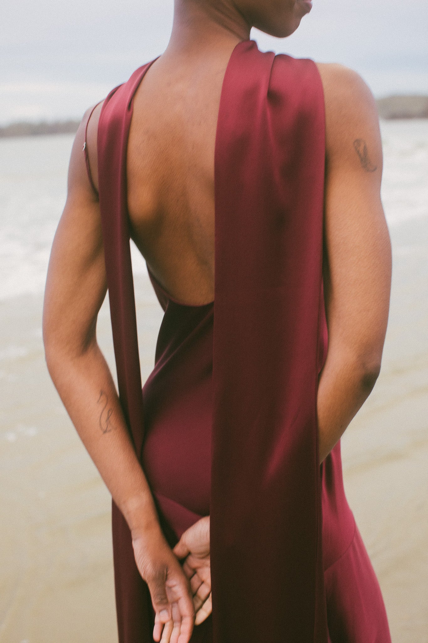 Delphine Bias Cut Silk Gown