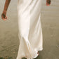 Amelie Bias Cut Lace Silk Dress