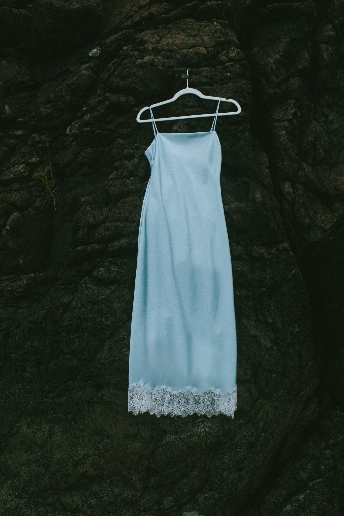 Celeste Lace Silk Slip Dress