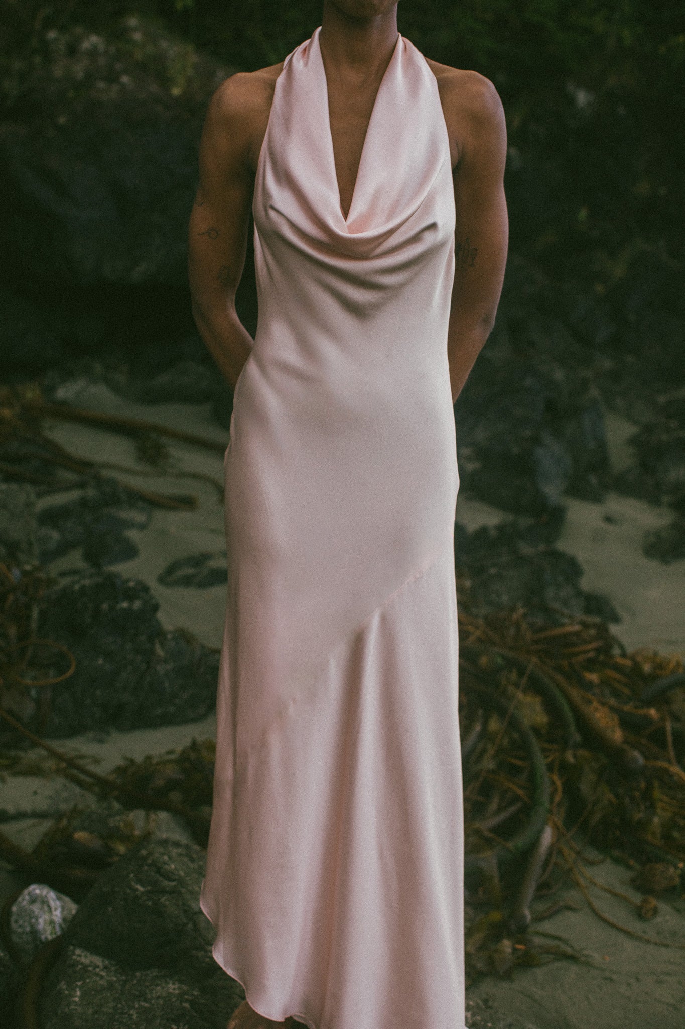 Ophelia Silk Halter Neck Gown