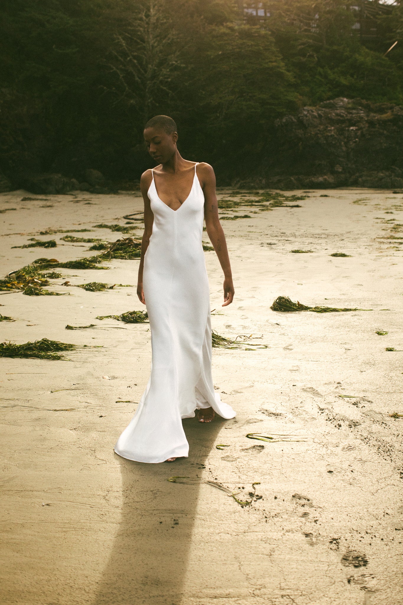 Amelie Bias Cut Silk Gown