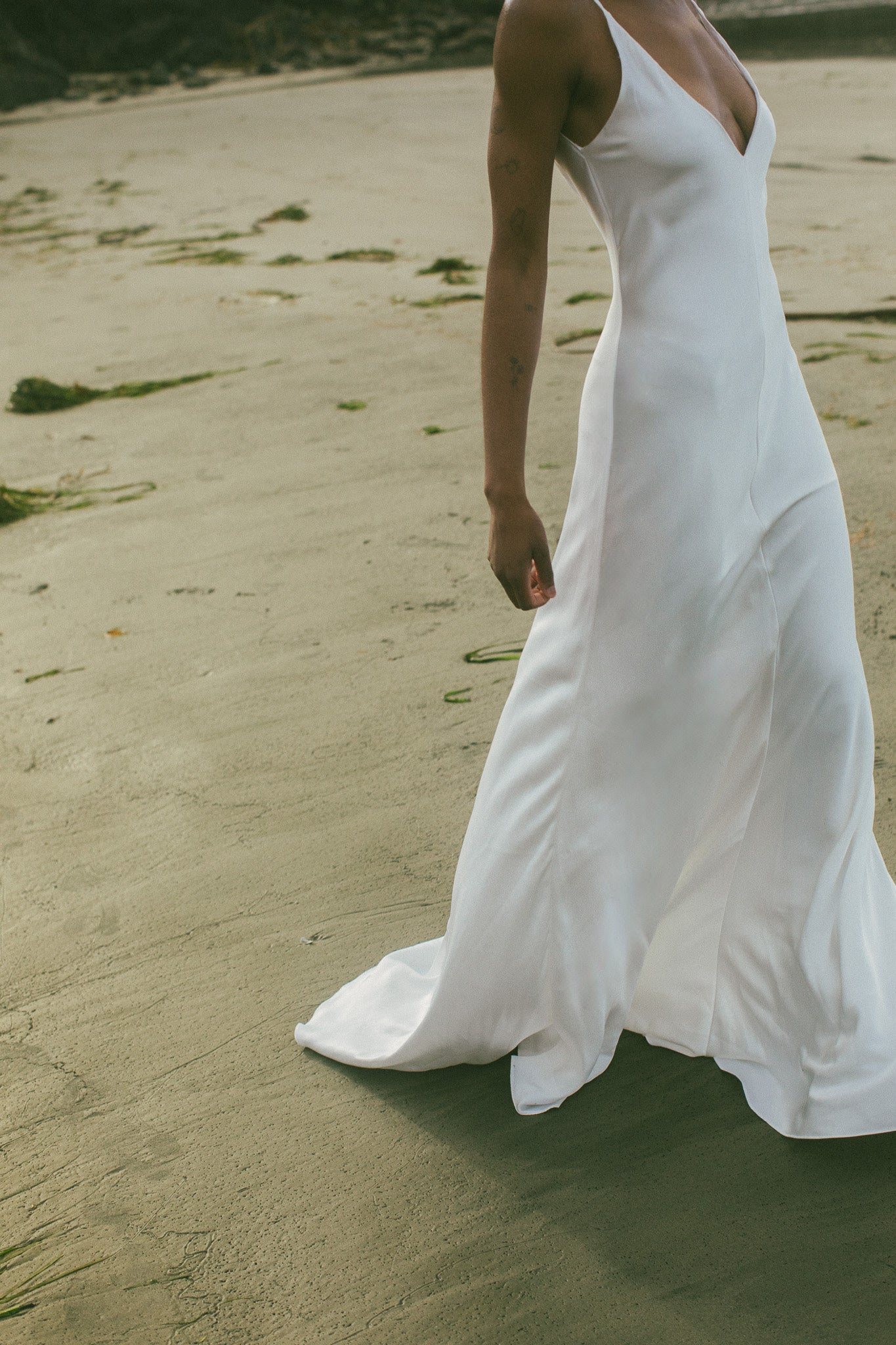 Amelie Bias Cut Silk Gown