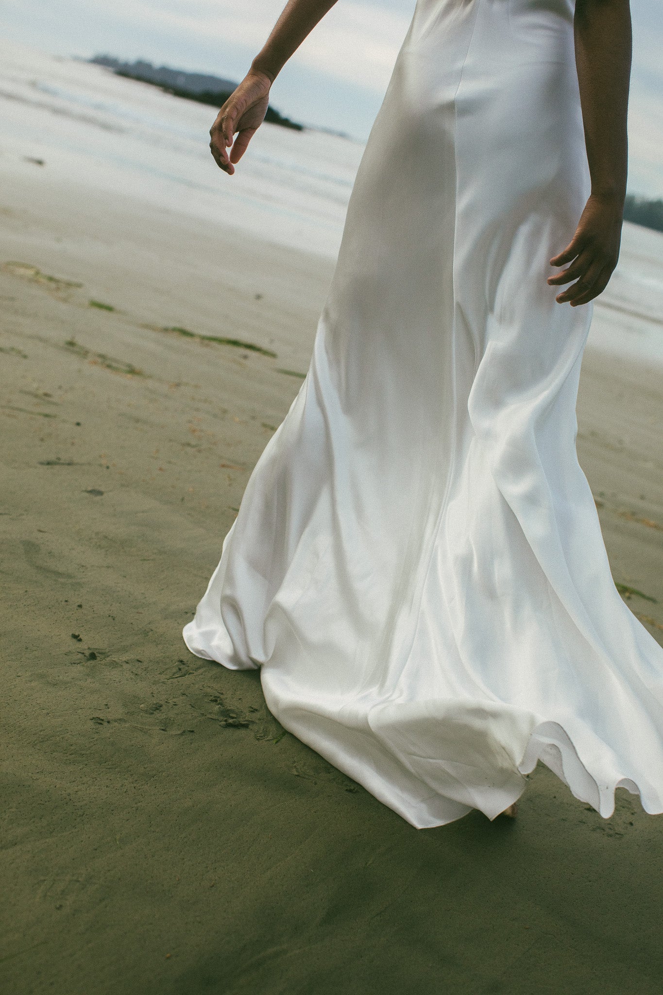 Amelie Bias Cut Silk Gown