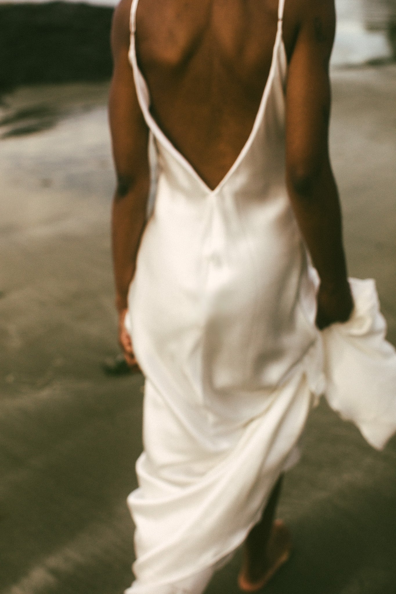 Amelie Bias Cut Silk Gown