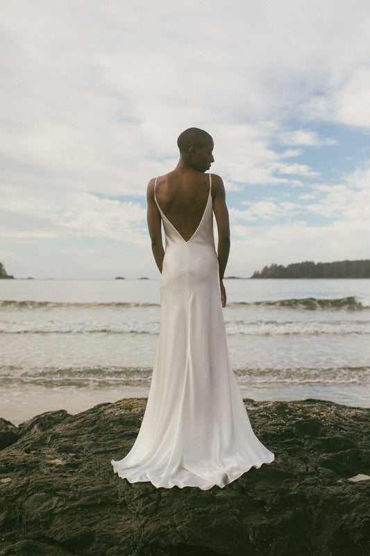 Amelie Bias Cut Silk Gown