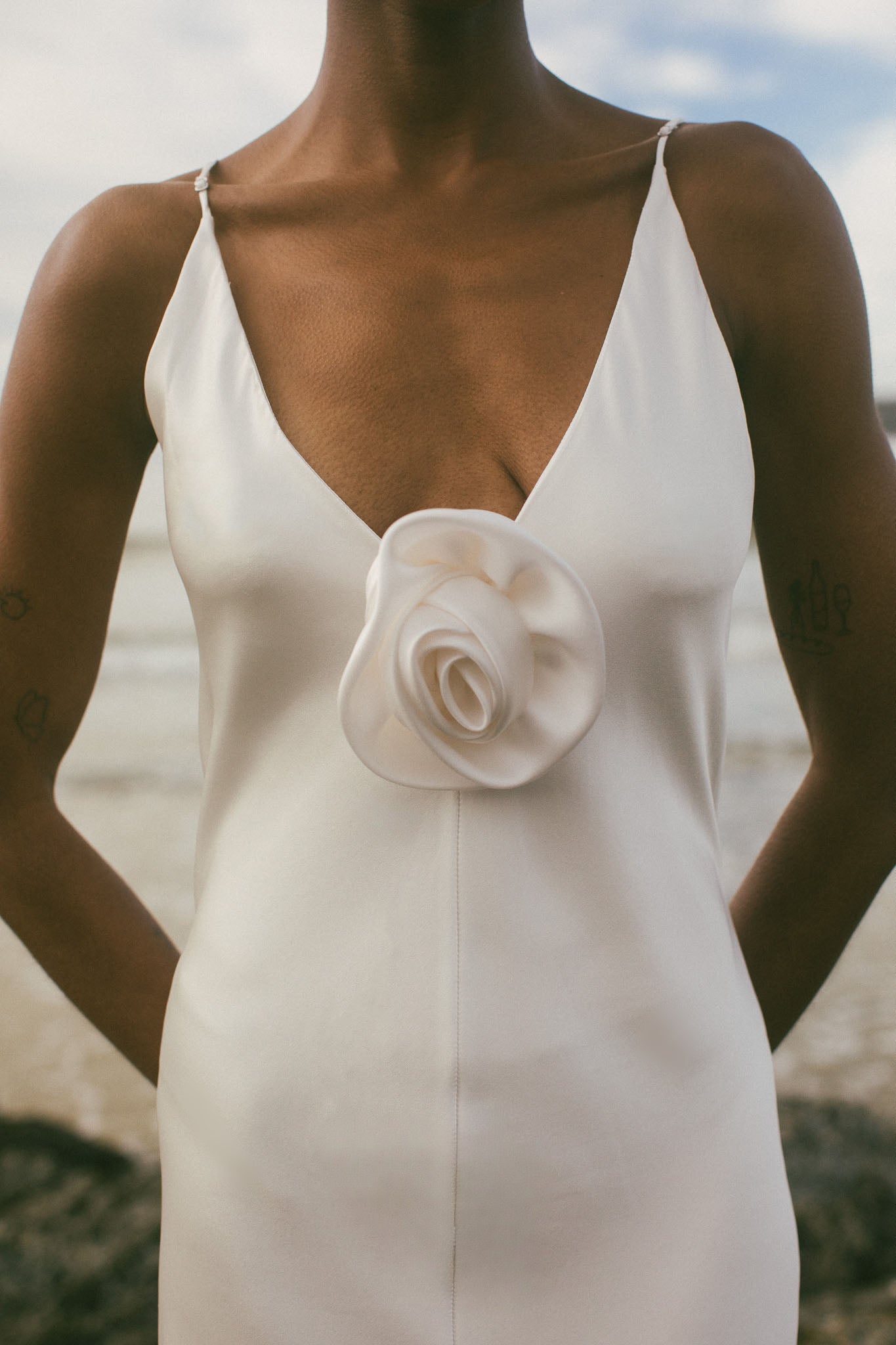 Amelie Bias Cut Silk Gown