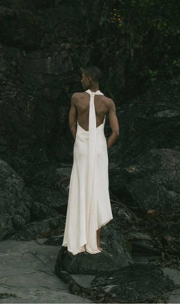 Ophelia Silk Halter Neck Gown