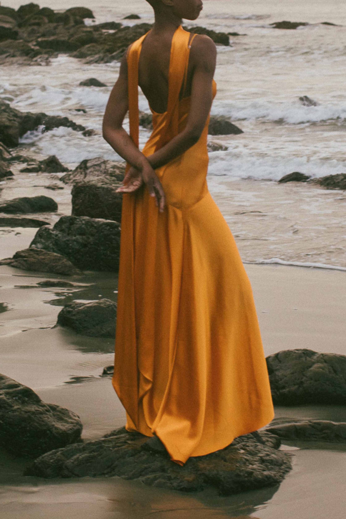 Delphine Bias Cut Silk Gown