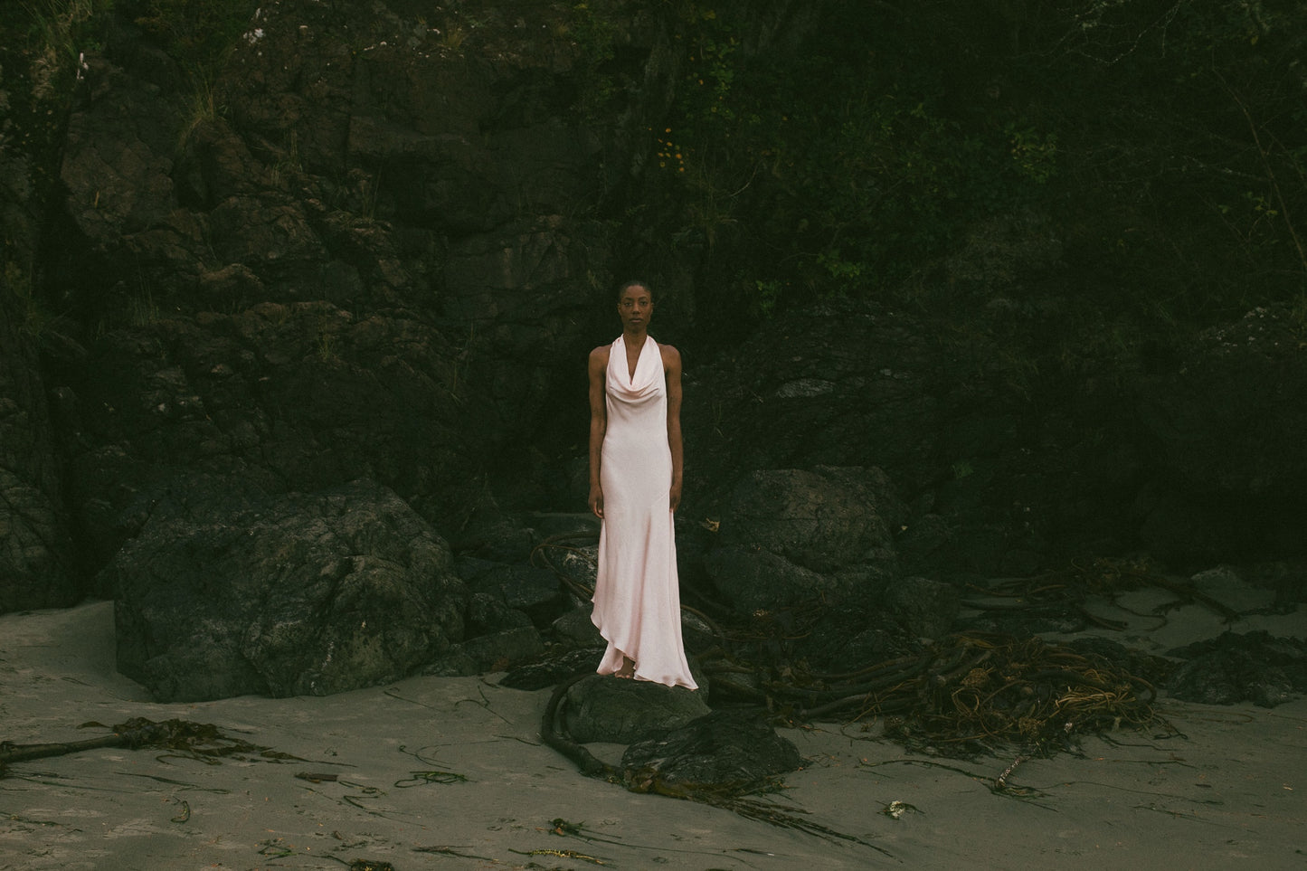 Ophelia Silk Halter Neck Gown