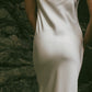 Celeste Lace Silk Slip Dress