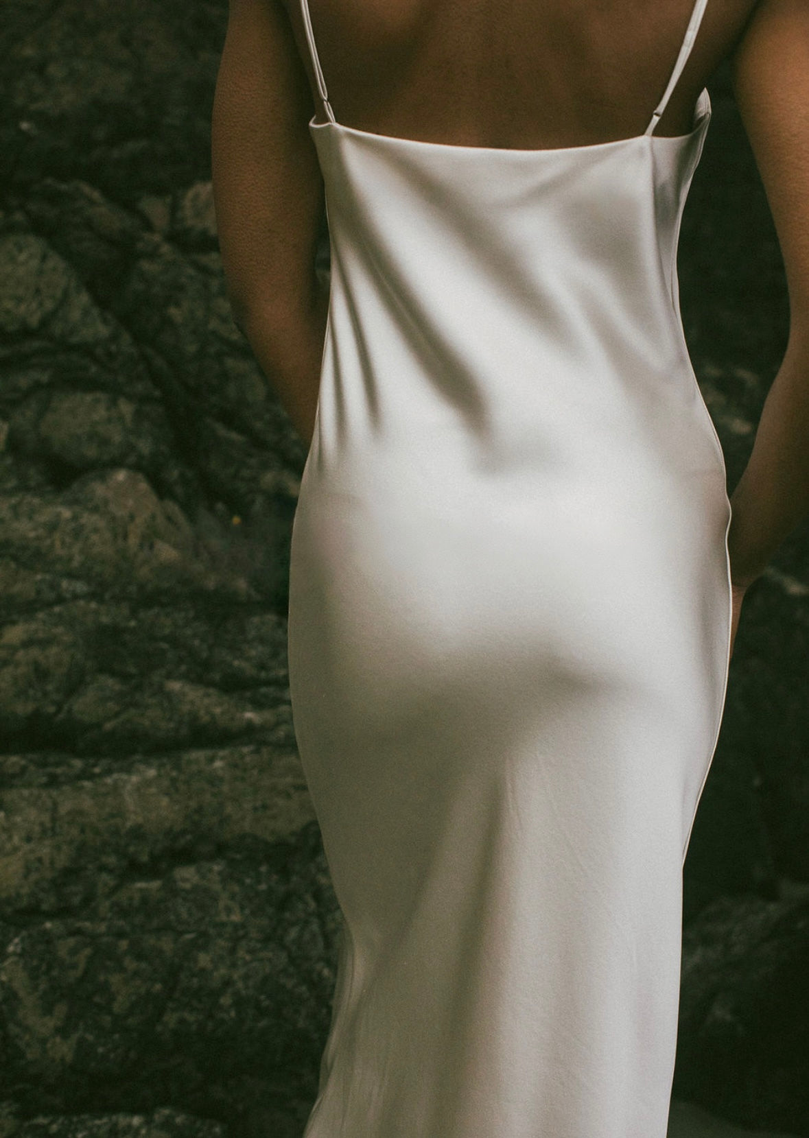 Celeste Lace Silk Slip Dress
