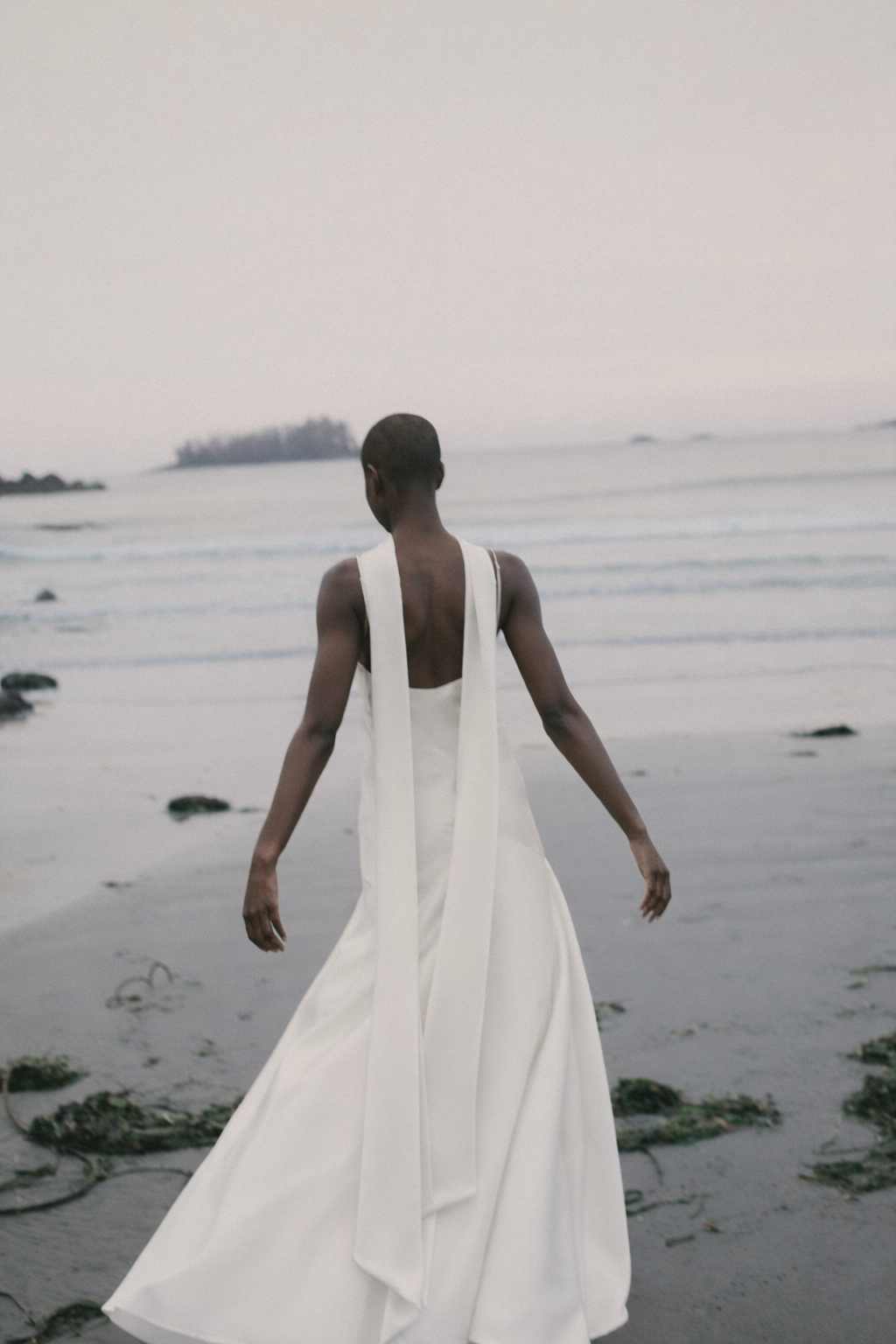 Delphine Bias Cut Silk Gown