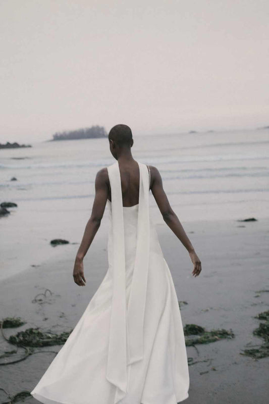 Delphine Bias Cut Silk Gown