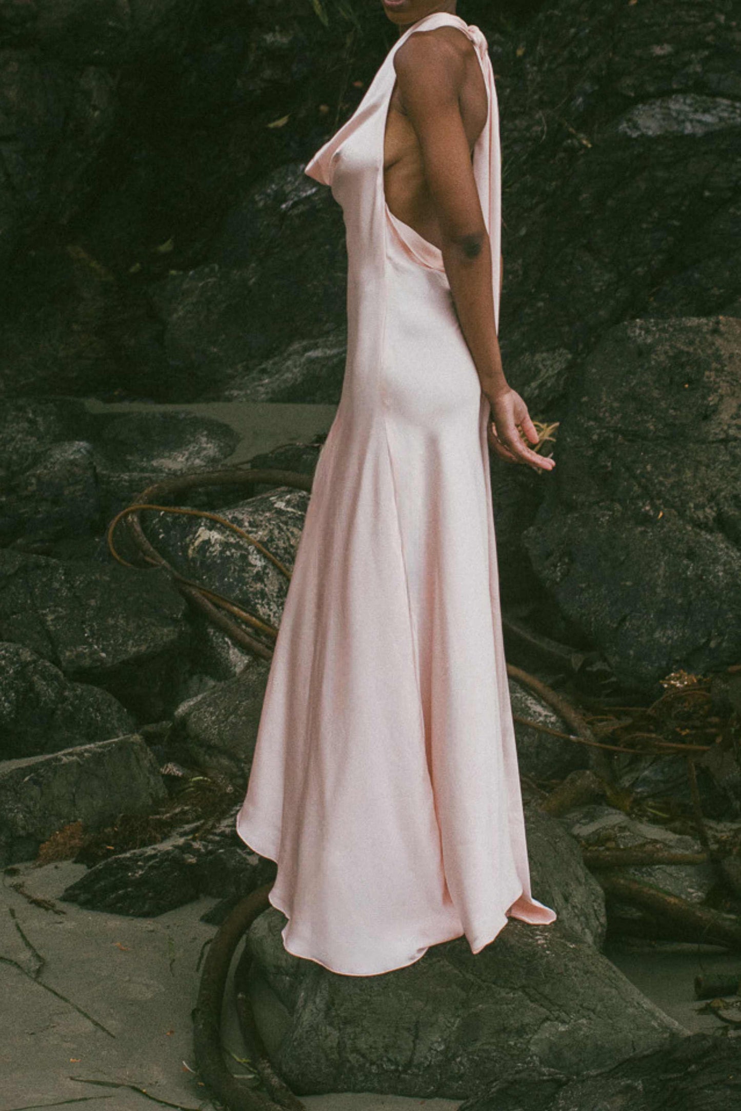 Ophelia Silk Halter Neck Gown