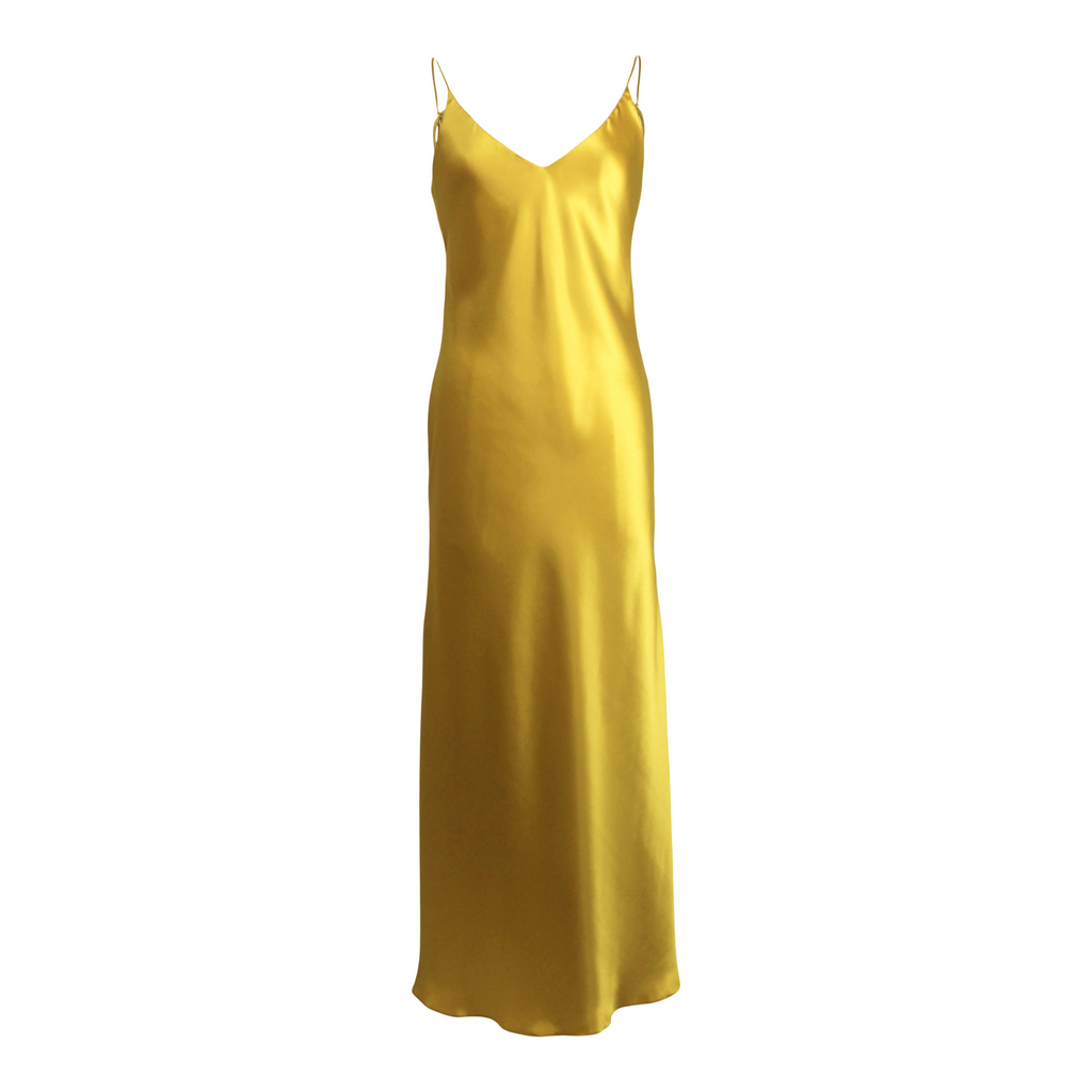 Azalea Silk Satin Maxi Dress | Marigold