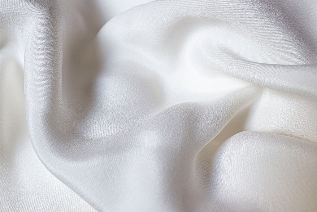 Jasmine Silk Crepe Gown | White
